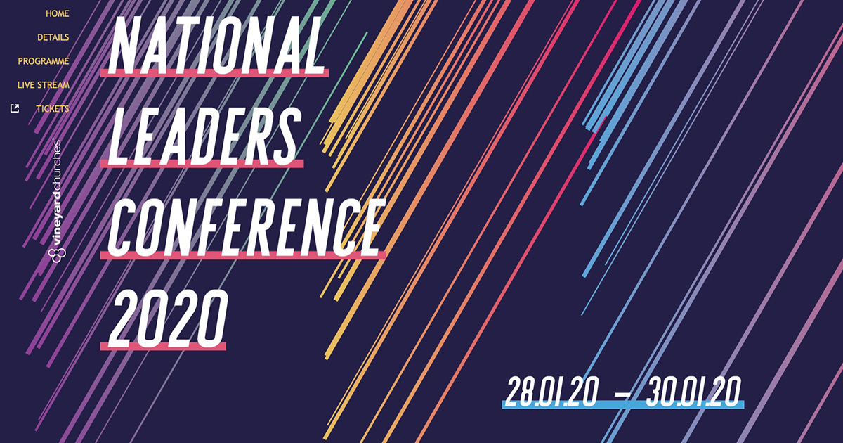 Vineyard National Leaders Conference 2020 Programme